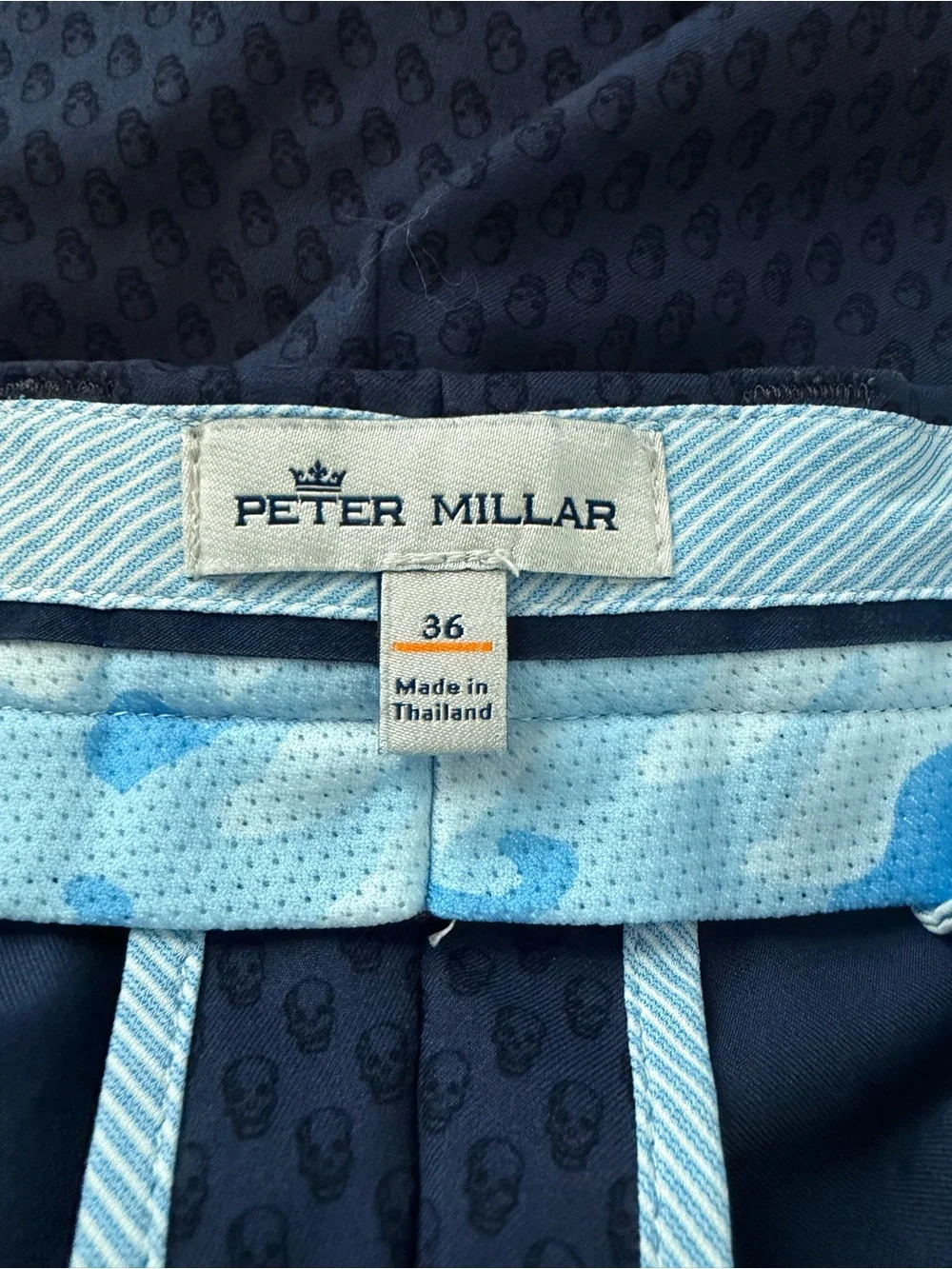 Peter Millar Carrboro Performance Skull Short Size 36